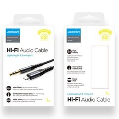 Joyroom stereo audio AUX 3,5 mm mini jack - Lightning for iPhone iPad 1 m (SY-A02) hind ja info | Mobiiltelefonide kaablid | kaup24.ee
