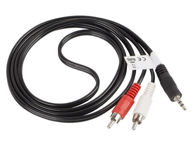 Lanberg, MiniJack 3,5 mm - 2 x RCA, 1,5 m цена и информация | Kaablid ja juhtmed | kaup24.ee