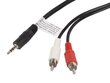 Lanberg, MiniJack 3,5 mm - 2 x RCA, 1,5 m цена и информация | Kaablid ja juhtmed | kaup24.ee