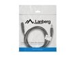 3.5 mm Mono või Stereo Pistiku Adapter Lanberg CA-MJFJ-10CC-0015-BK Must hind ja info | Kaablid ja juhtmed | kaup24.ee