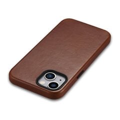 iCarer Leather iPhone 14 Plus Magnetic Leather with MagSafe brown (WMI14220703-RB) цена и информация | Чехлы для телефонов | kaup24.ee