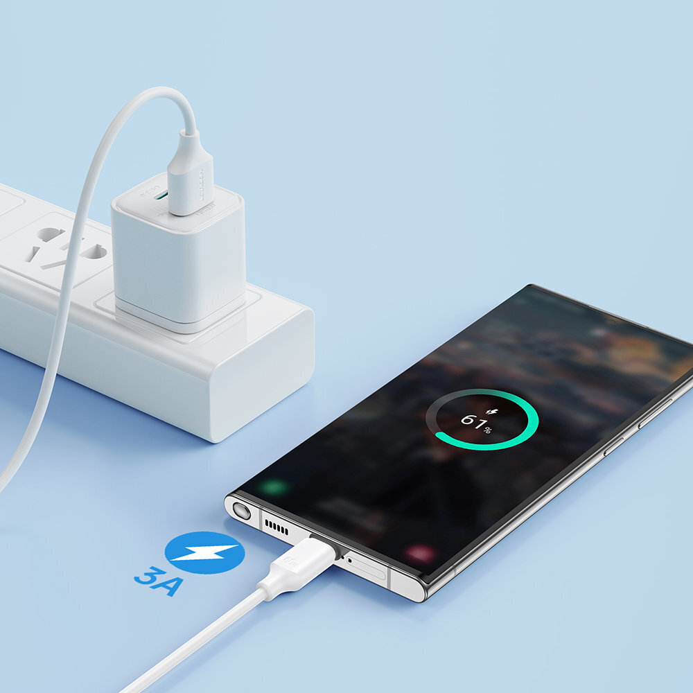 Joyroom charging / data USB - USB Type C 3A 2m (S-UC027A9) цена и информация | Mobiiltelefonide kaablid | kaup24.ee