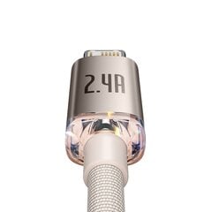 Кабель Baseus Crystal Shine Series USB - Lightning 2,4A 20Вт 2м (CAJY001204) цена и информация | Кабели для телефонов | kaup24.ee