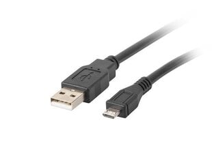 USB-kaabel-Mikro USB Lanberg 480 Mb/s Must hind ja info | Kaablid ja juhtmed | kaup24.ee