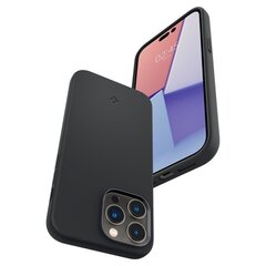 Spigen Silicone Fit iPhone 14 Pro Max Black hind ja info | Telefoni kaaned, ümbrised | kaup24.ee