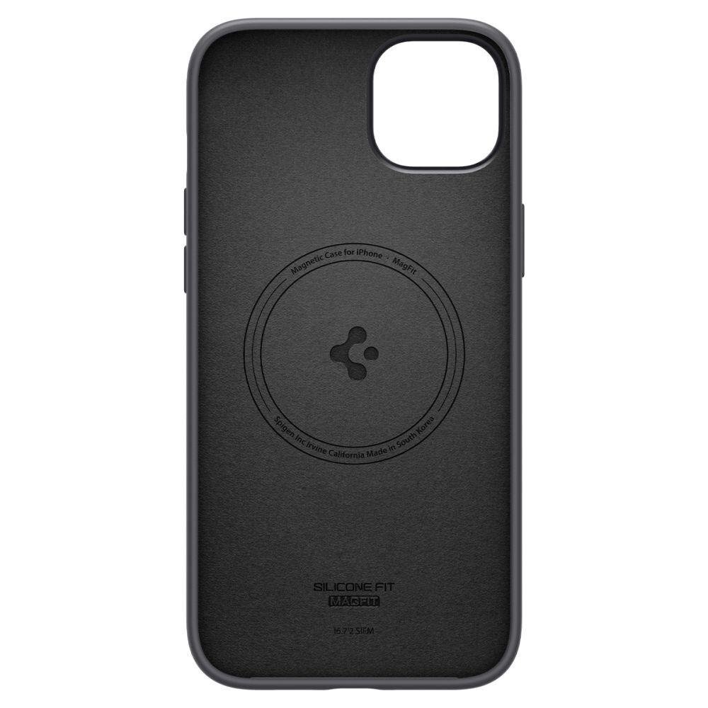 Spigen Silicone Fit iPhone 14 Plus Black цена и информация | Telefoni kaaned, ümbrised | kaup24.ee