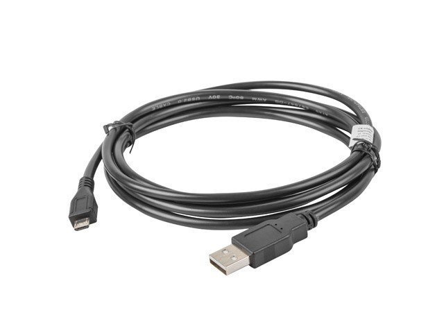 USB kaabel Lanberg CA-USBM-10CC-0018-BK hind ja info | Kaablid ja juhtmed | kaup24.ee