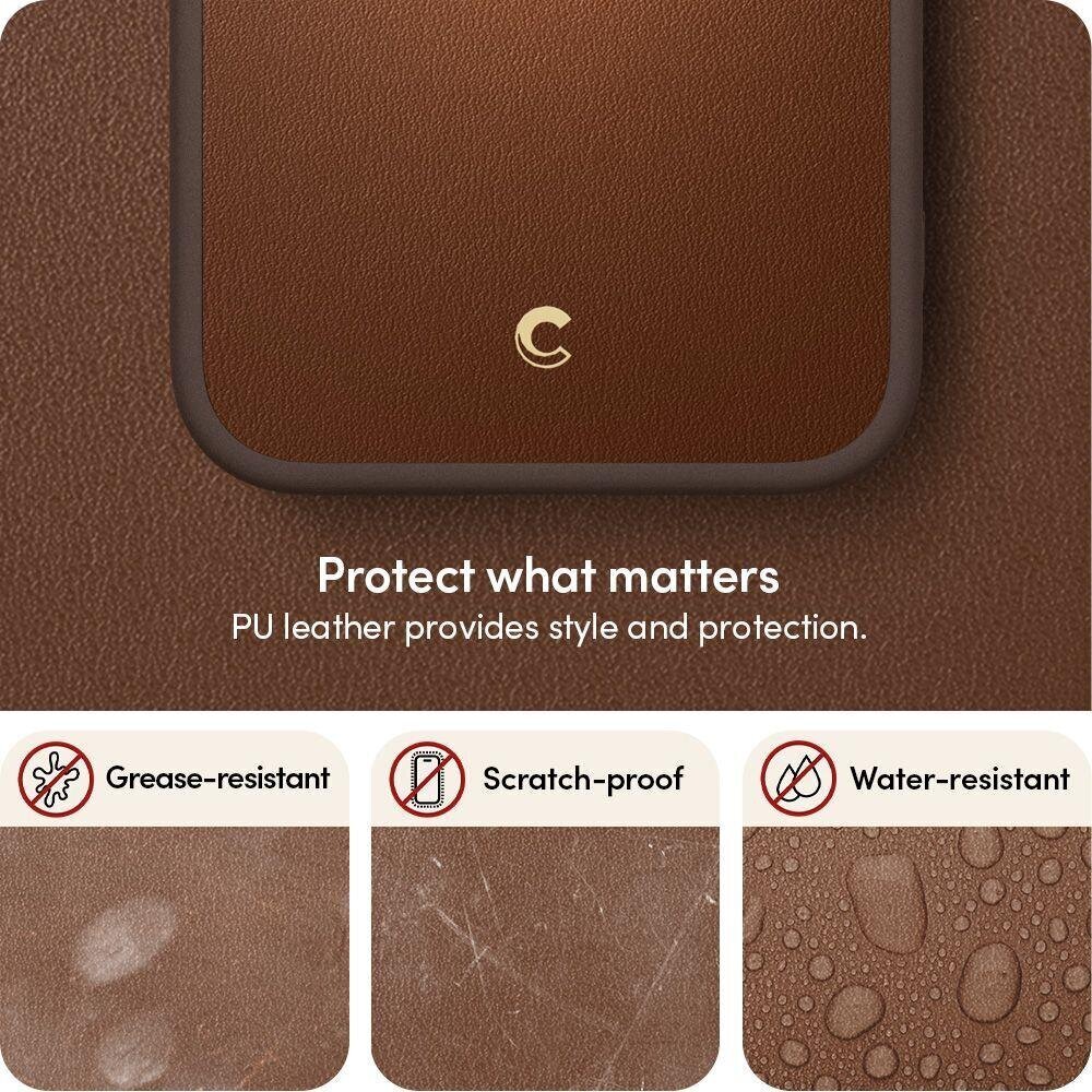 Spigen Cyrill Kajuk iPhone 14 Pro Max safe Brown hind ja info | Telefoni kaaned, ümbrised | kaup24.ee