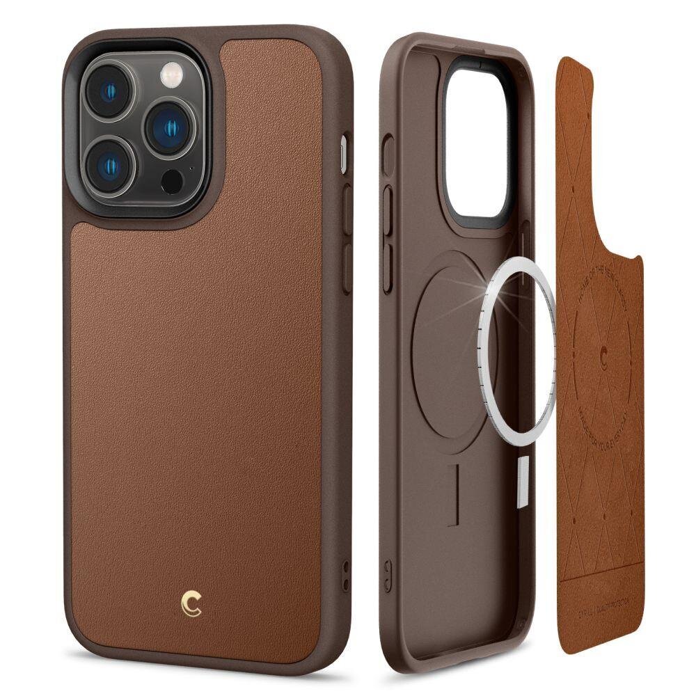 Spigen Cyrill Kajuk iPhone 14 Pro Max safe Brown цена и информация | Telefoni kaaned, ümbrised | kaup24.ee