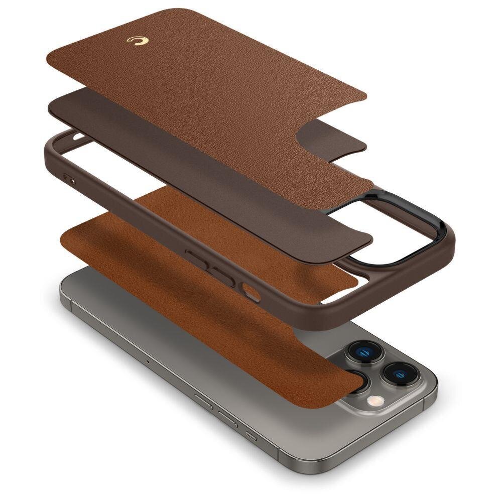 Spigen Cyrill Kajuk iPhone 14 Pro Max safe Brown hind ja info | Telefoni kaaned, ümbrised | kaup24.ee