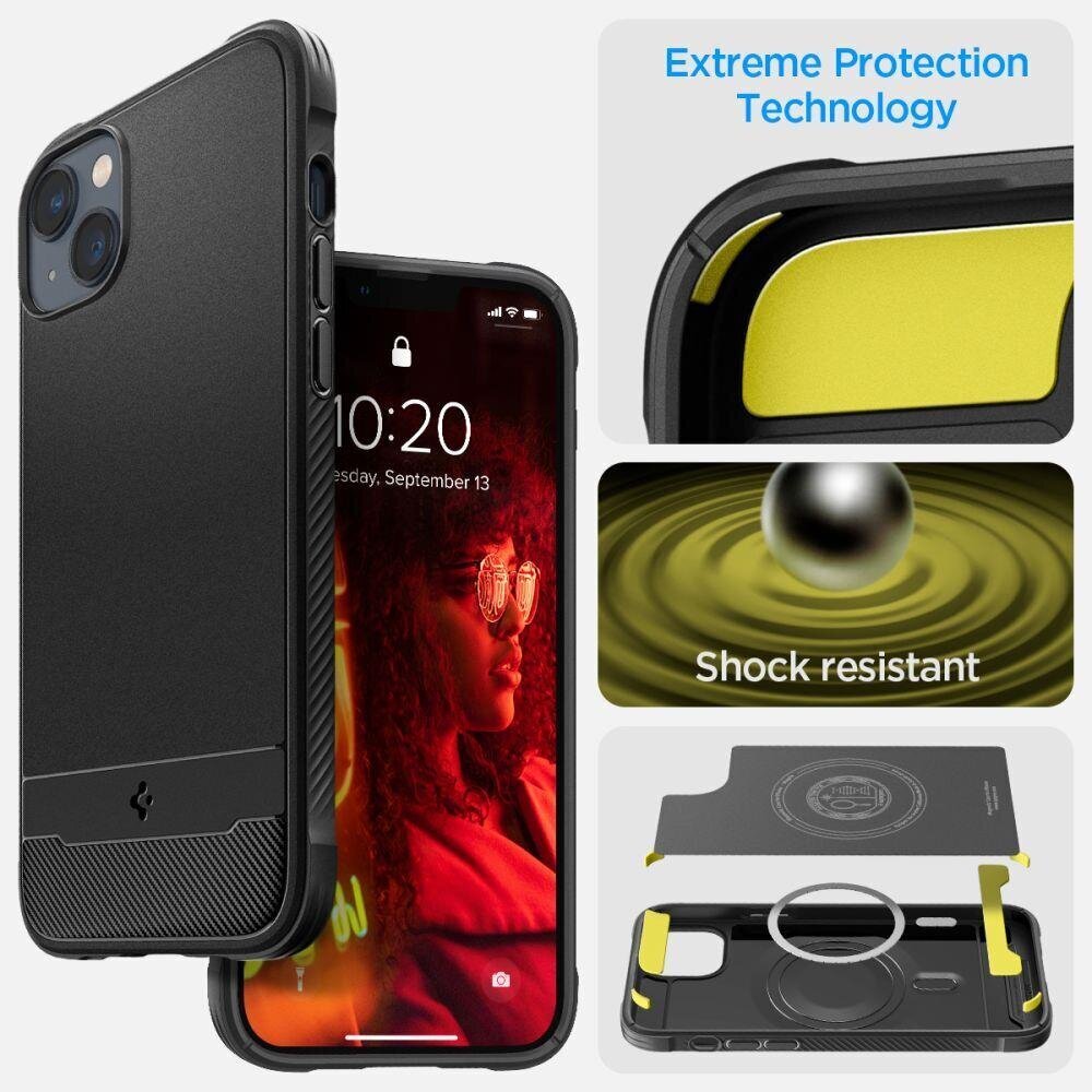 Spigen Rugged Armor iPhone 14 Plus Black hind ja info | Telefoni kaaned, ümbrised | kaup24.ee