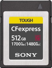 Sony Tough CEB-G CFexpress 512 ГБ (CEBG512) цена и информация | Карты памяти | kaup24.ee