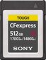 Sony Tough CEB-G CFexpress 512 GB (CEBG512) hind ja info | Fotoaparaatide mälukaardid | kaup24.ee