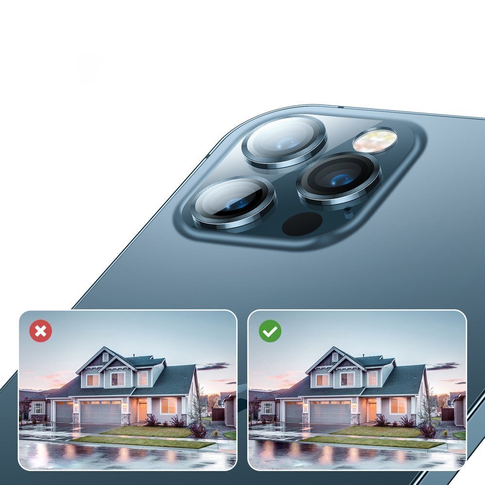 Kaamera kaitseklaas Joyroom Shining Series telefonile iPhone 12 Mini (JR-PF686) hind ja info | Ekraani kaitsekiled | kaup24.ee