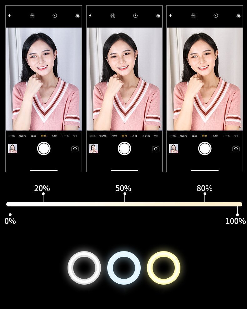 LED selfie ring 52 - 170 cm hind ja info | Fotovalgustuse seadmed | kaup24.ee