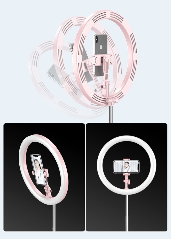 LED selfie ring 52 - 170 cm hind ja info | Fotovalgustuse seadmed | kaup24.ee