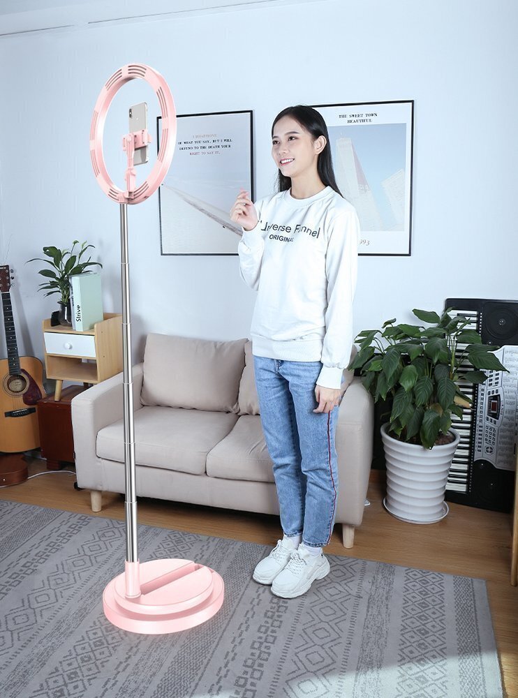 LED selfie ring 52 - 170 cm hind ja info | Fotovalgustuse seadmed | kaup24.ee