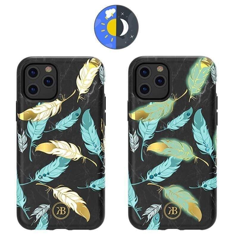 Kingxbar Forest Series: Gold Feather telefonile iPhone 11 Pro, must цена и информация | Telefoni kaaned, ümbrised | kaup24.ee