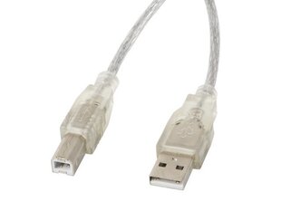Printerikaabel Lanberg USB-A (M) -> USB-B (M) 2.0, 1.8 m цена и информация | Кабели и провода | kaup24.ee