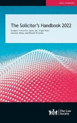 Solicitor's Handbook 2022 New edition hind ja info | Majandusalased raamatud | kaup24.ee