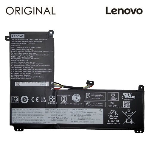 Lenovo L19M2PF1, 4080mAh, Original цена и информация | Sülearvuti akud | kaup24.ee