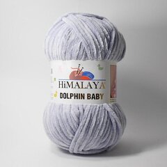 Lõngad Himalaya® Dolphin Baby 80351, 100 g, 120 m, helehall цена и информация | Принадлежности для вязания крючком | kaup24.ee