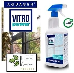 Klaasipuhastusvahend Aquagen Vitro Power, 1 l hind ja info | Puhastusvahendid | kaup24.ee