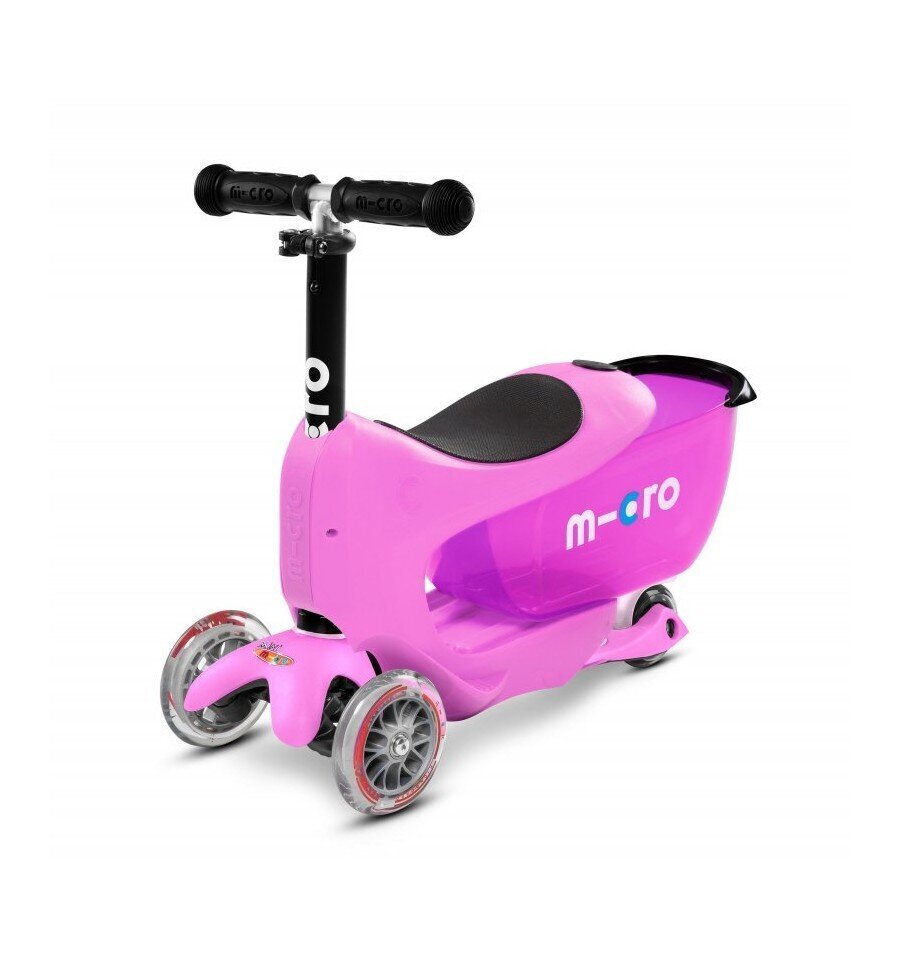 Laste tõukeratas Micro Mini2Go Deluxe - roosa hind ja info | Tõukerattad | kaup24.ee