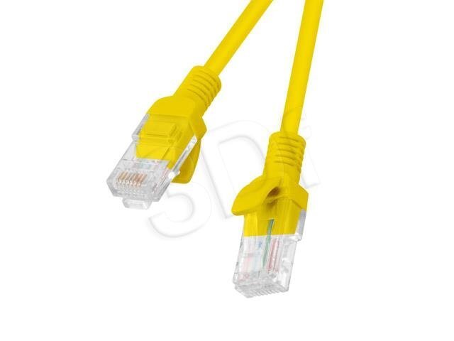Kaabel Ethernet LAN Lanberg PCU6-10CC-0025-Y Kollane 0,25 m цена и информация | Kaablid ja juhtmed | kaup24.ee