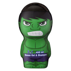 Šampoon-dušigeel lastele Hulk 2in1, 400 ml цена и информация | Косметика для мам и детей | kaup24.ee