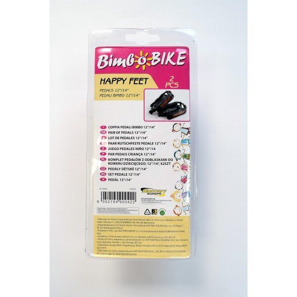 Pedaalid laste jalgrattale Bimbo Bike Happy Feet 12"/14" hind ja info | Muud jalgratta varuosad | kaup24.ee