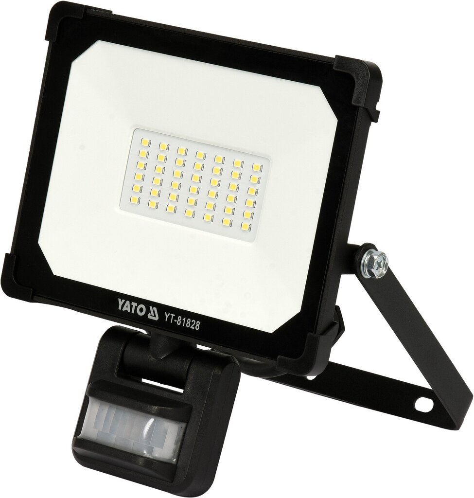 Valgusti SMD LED koos liikumisanduriga 30W 3000lm Yato (YT-81828) hind ja info | Taskulambid, prožektorid | kaup24.ee