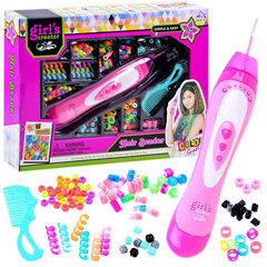 Juuksekaunistamise komplekt koos helmeste ja aparaadiga hind ja info | Tüdrukute mänguasjad | kaup24.ee