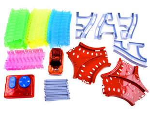 Värviline rada koos auto ja puldiga, 168 o. hind ja info | Poiste mänguasjad | kaup24.ee