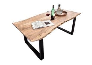 Стол Tische, 80 x 140 см, коричневый цвет цена и информация | Кухонные и обеденные столы | kaup24.ee