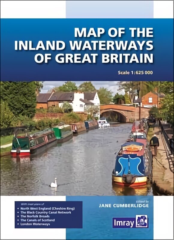 Map of the Inland Waterways of Great Britain New edition цена и информация | Ühiskonnateemalised raamatud | kaup24.ee