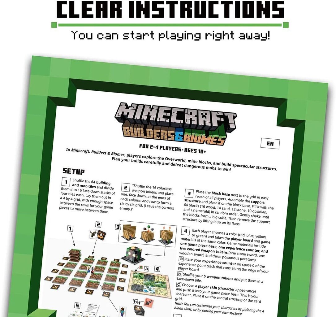 Lauamäng Minecraft, Builders & Biomes hind ja info | Lauamängud ja mõistatused | kaup24.ee