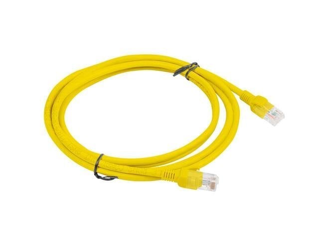 Võrgukaabel Lanberg PCU5-10CC-0200-Y 2 m Cat5e U/UTP (UTP) Kollane hind ja info | Kaablid ja juhtmed | kaup24.ee