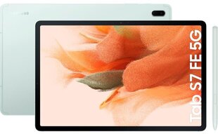 Samsung Galaxy Tab S7 FE 12.4" 128GB 5G Green SM-T736BLGAEUB цена и информация | для планшетов | kaup24.ee