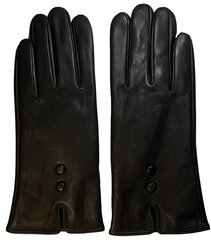 Женские кожаные перчатки, черные цена и информация | Женские перчатки | kaup24.ee