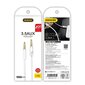 Dudao AUX mini jack 3.5mm 1m 3-pole stereo (L12S white) цена и информация | Mobiiltelefonide kaablid | kaup24.ee