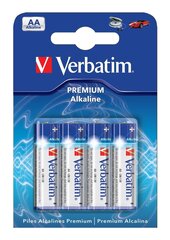 Patarei Verbatin AA Alkaline 4tk/pk/20/100 цена и информация | Батарейки | kaup24.ee