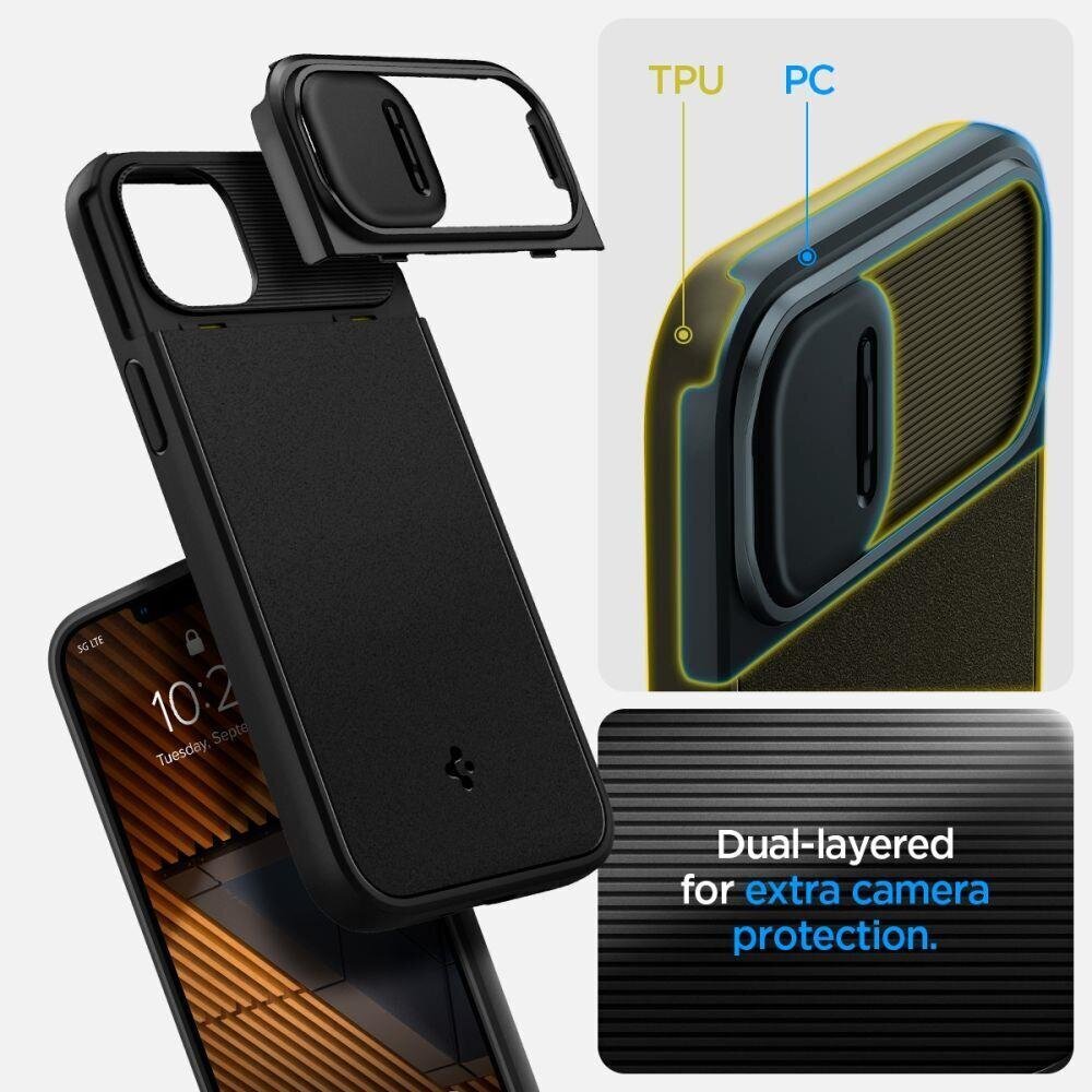 Spigen Optik Armor iPhone 14 Plus Black hind ja info | Telefoni kaaned, ümbrised | kaup24.ee