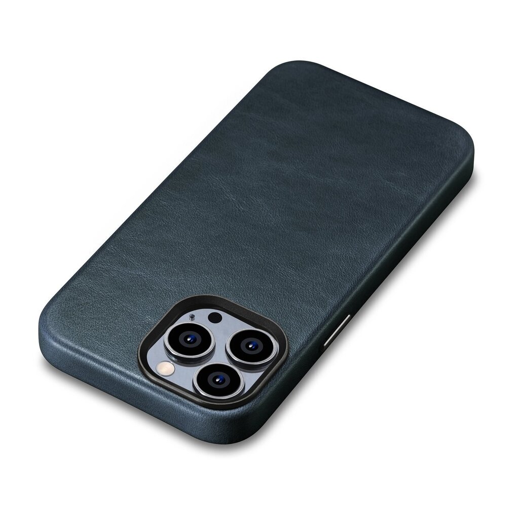 iCarer Leather iPhone 14 Pro Magnetic Leather with MagSafe Dark Blue (WMI14220702-BU) цена и информация | Telefoni kaaned, ümbrised | kaup24.ee