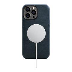 Кожаный чехол iCarer для iPhone14 Pro с магнитной кожей и MagSafe, темно-синий (WMI14220702-BU) цена и информация | Чехлы для телефонов | kaup24.ee