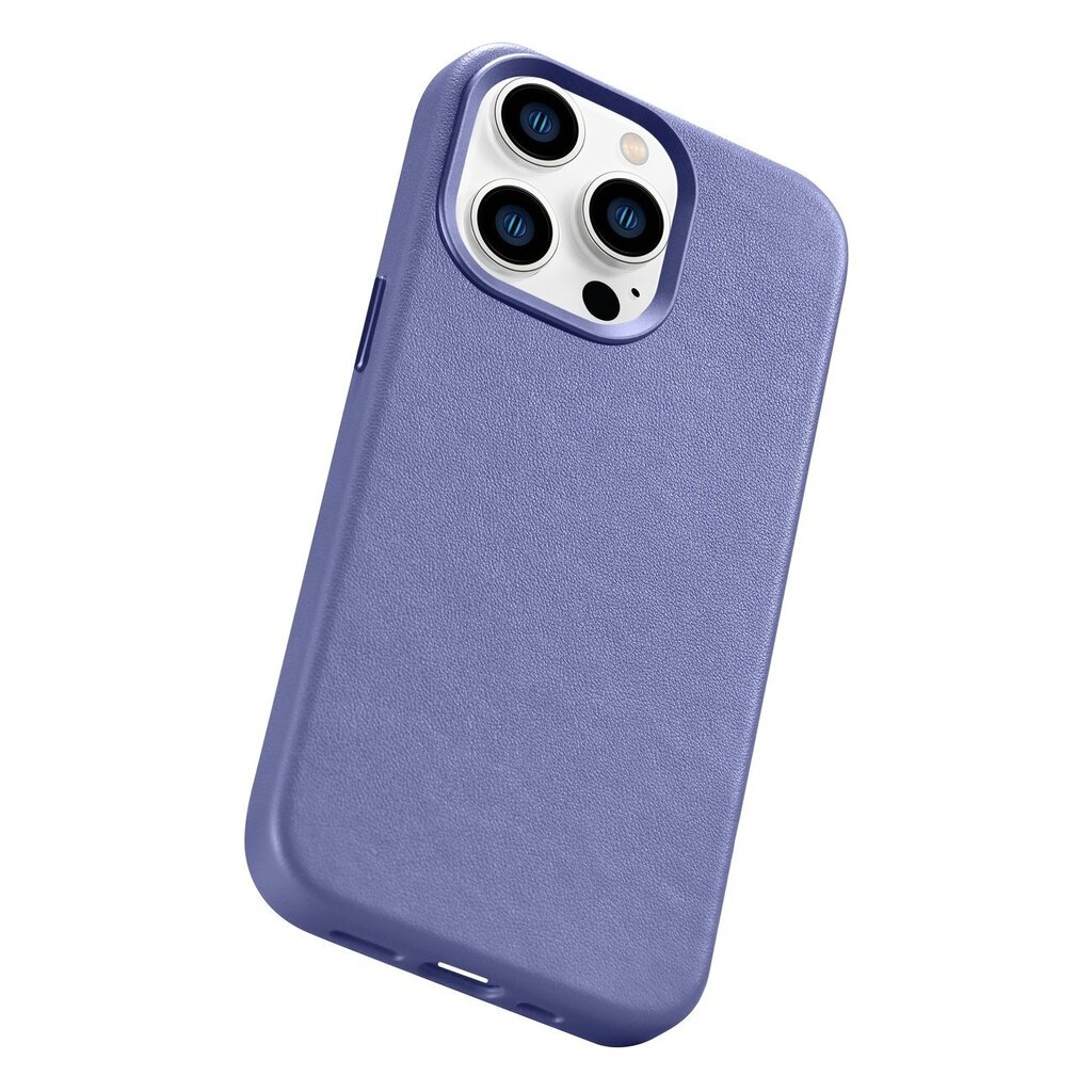 iCarer Leather iPhone 14 Pro Light Purple (WMI14220706-LP) (MagSafe Compatible) hind ja info | Telefoni kaaned, ümbrised | kaup24.ee