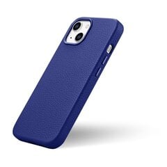 Кожаный чехол iCarer Litchi для iPhone 14 с магнитным MagSafe, темно-синий (WMI14220709-DB) цена и информация | Чехлы для телефонов | kaup24.ee