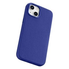 iCarer Litchi Leather iPhone 14 Plus Magnetic MagSafe Dark Blue (WMI14220711-DB) цена и информация | Чехлы для телефонов | kaup24.ee