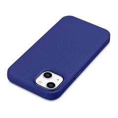 iCarer Litchi Leather iPhone 14 Plus Magnetic MagSafe Dark Blue (WMI14220711-DB) цена и информация | Чехлы для телефонов | kaup24.ee
