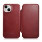 iCarer Leather iPhone 14 Flip Magnetic MagSafe Red (AKI14220705-RD) цена и информация | Telefoni kaaned, ümbrised | kaup24.ee